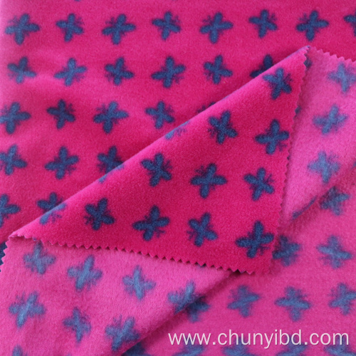 Butterfly designs high quality anti-pilling fleece fabric